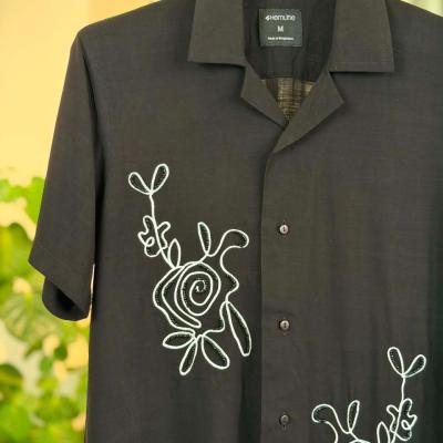 Embroidery Cuban Collar