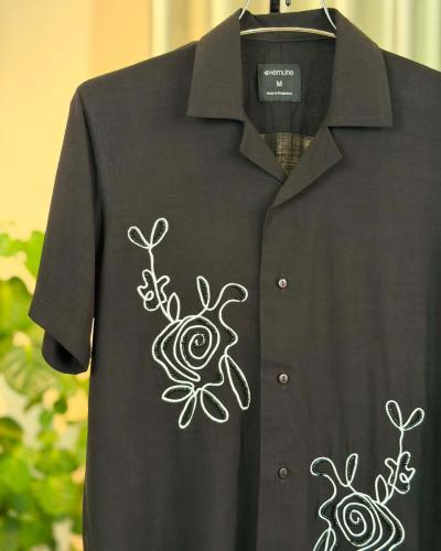 Embroidery Cuban Collar